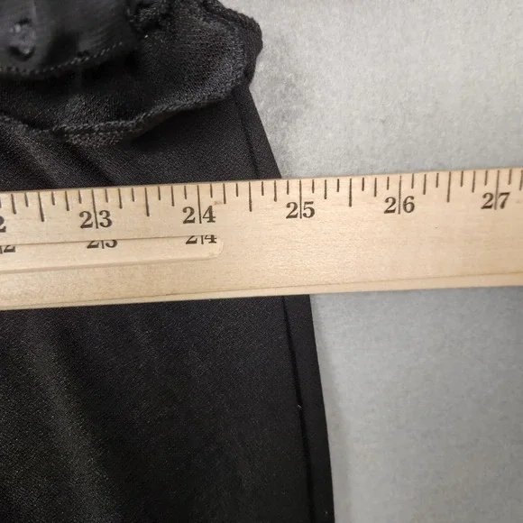 Cato Blouse Womens 18/20W Black Sheer Swiss Dot Ruffle Sleeve Pullover Plus‎ Top - Picture 12 of 14